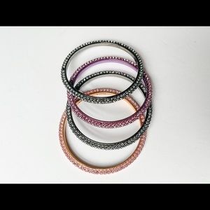 New Juicy Couture Sparkling Bangles - Set of 4